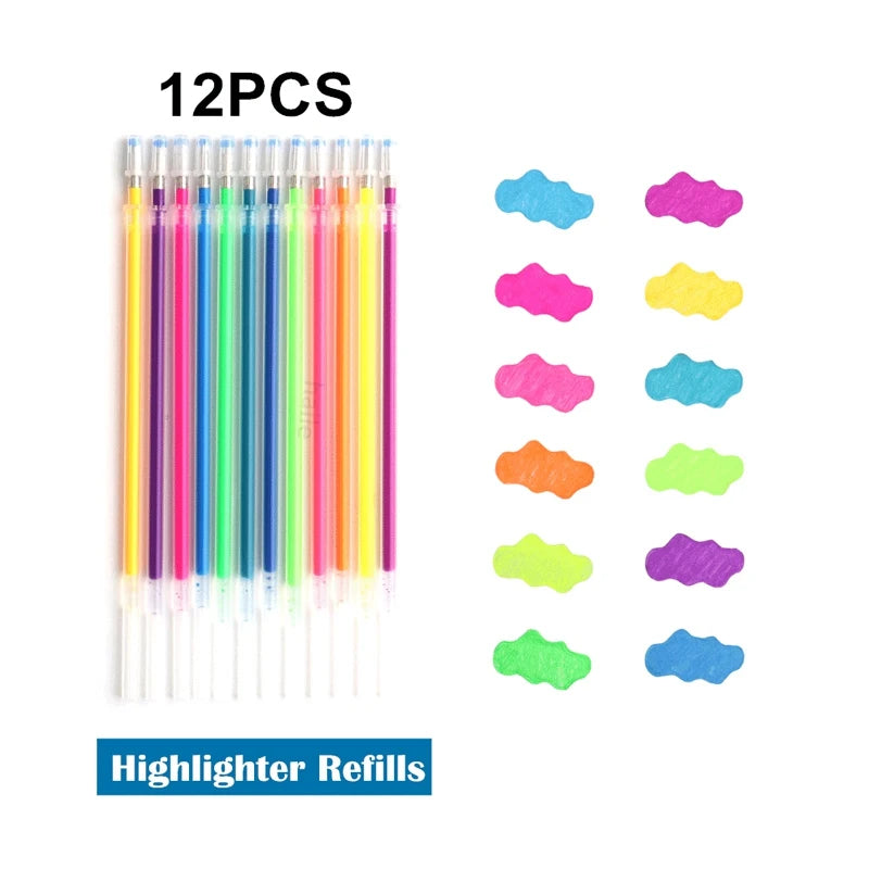 Glitter Gel Pens Set – 48 Colors for Art & School
