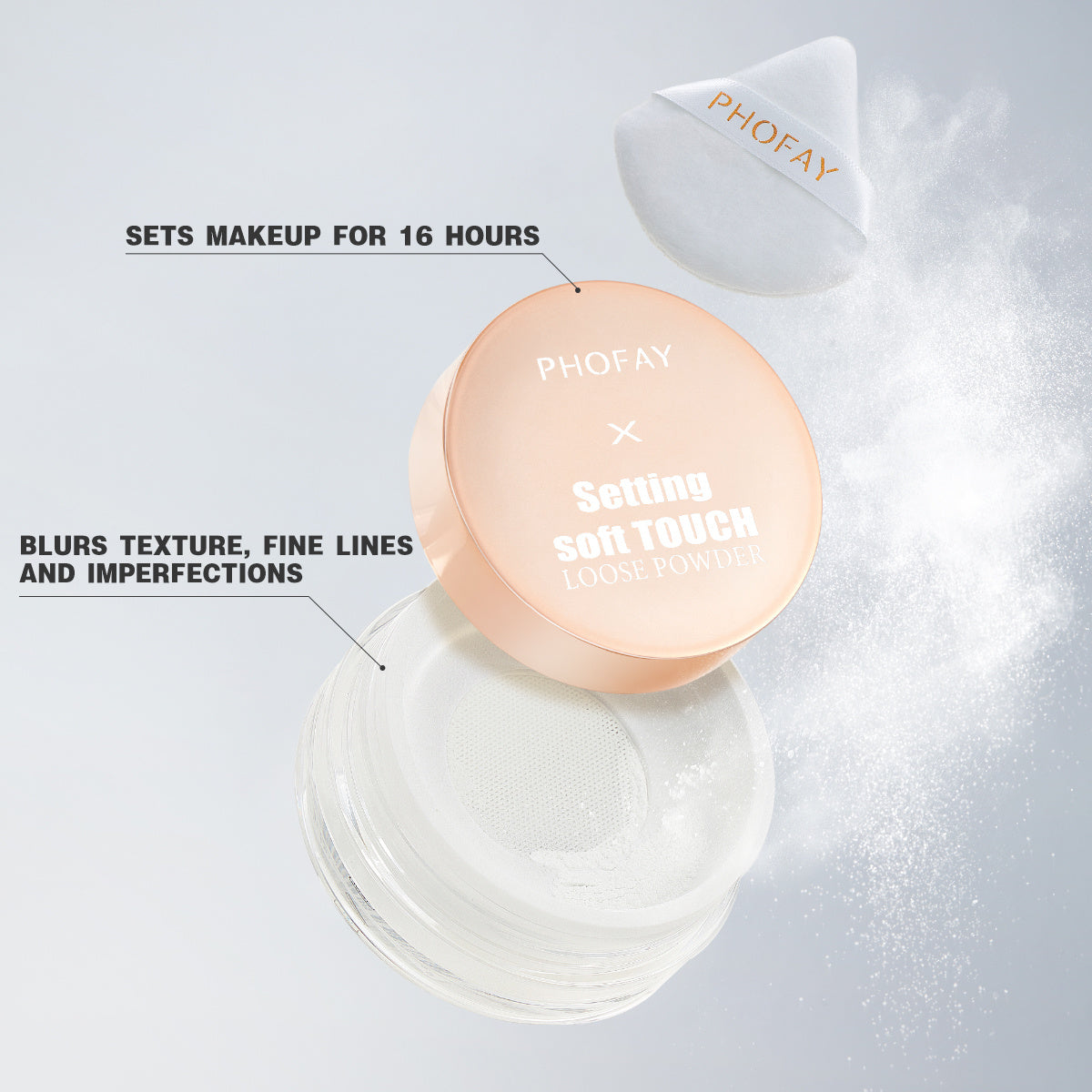 Shine-Free Skin with PHOFAY Loose Powder Bliss