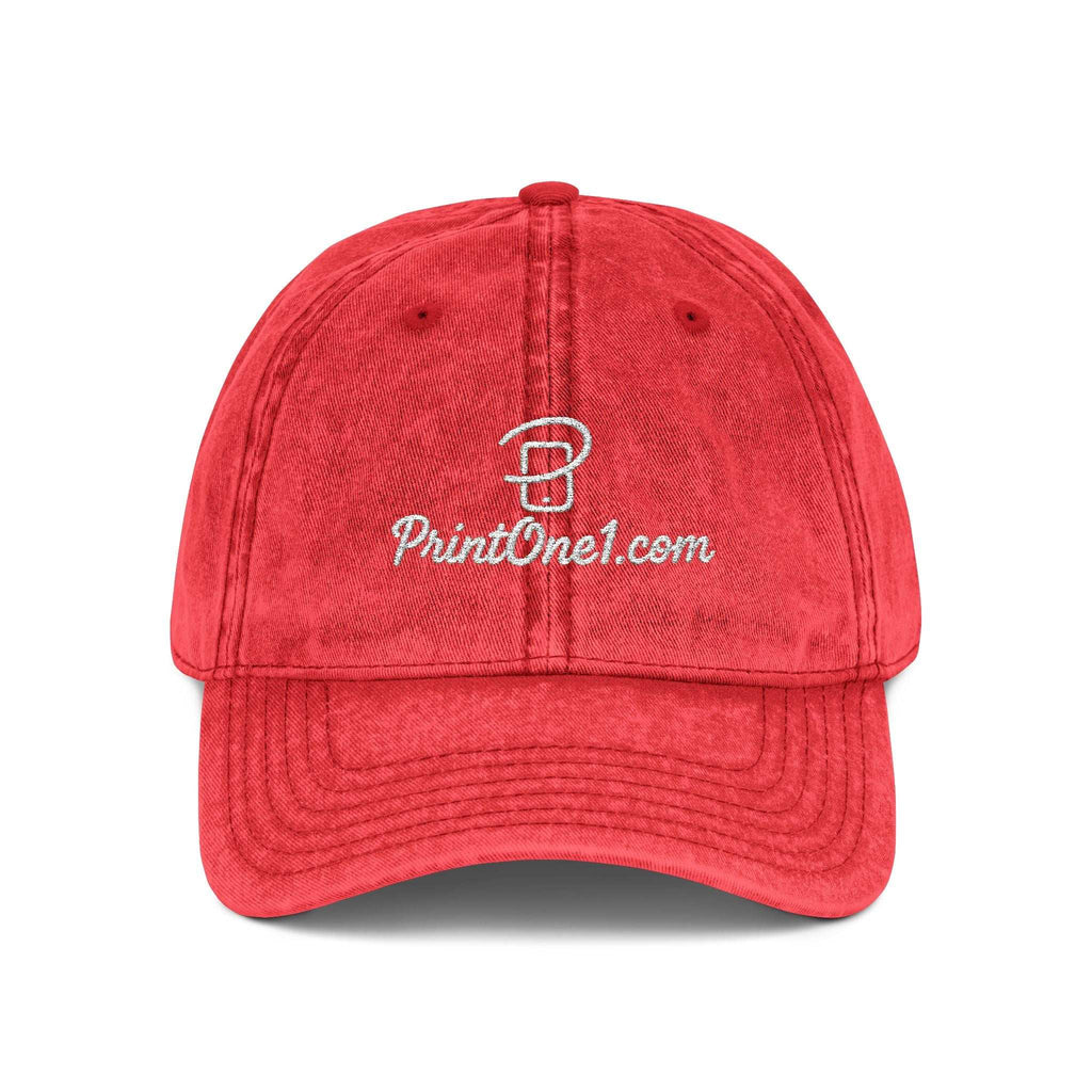 Unisex vintage cap displayed on wooden surface

