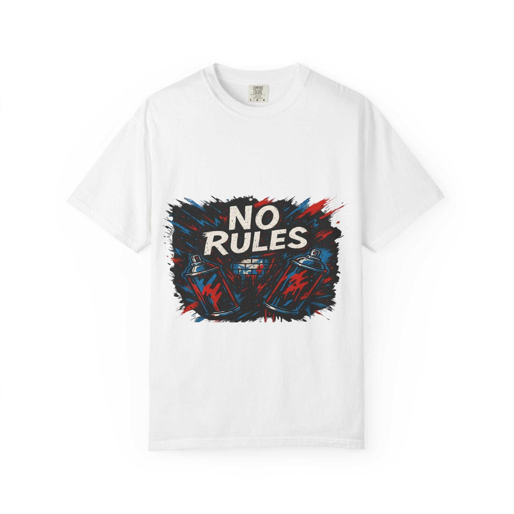 No Rules Graphic Tee – Unisex Shirt for Bold Expression www.PrintOne1.com