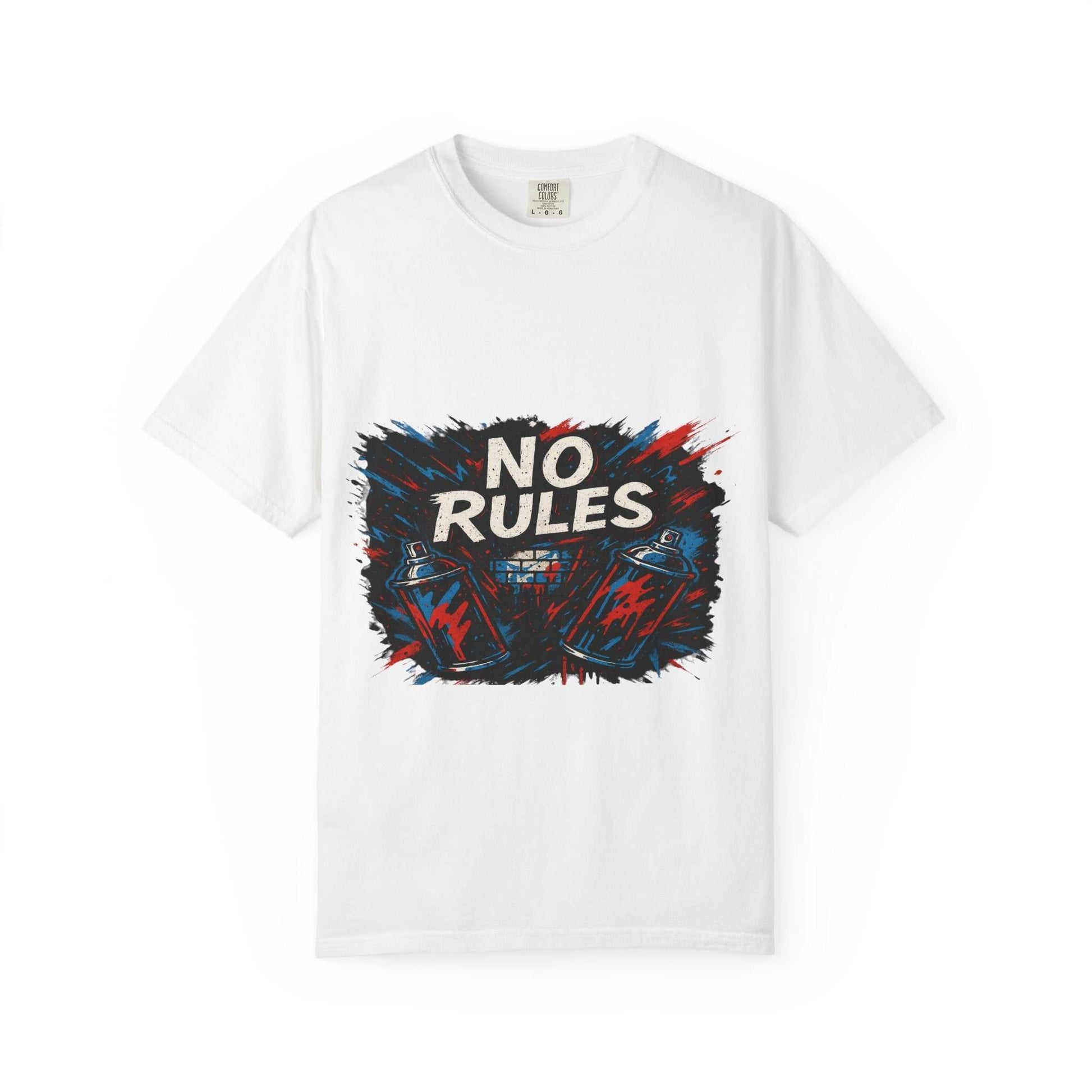 No Rules Graphic Tee – Unisex Shirt for Bold Expression www.PrintOne1.com