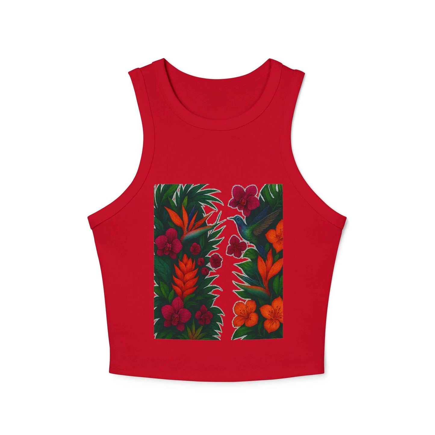 Women's Micro Rib Tank – Sleek Fit, High Neck Comfort