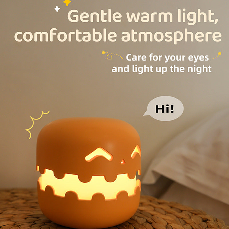Silicone pumpkin lamp – touch-soft, easy to use