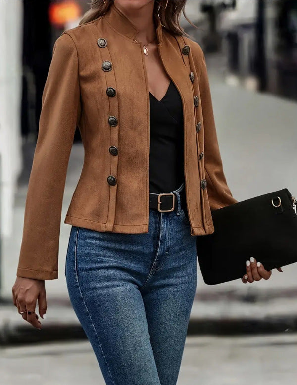 Slim-Fit Retro Jacket – Timeless Elegance Awaits
