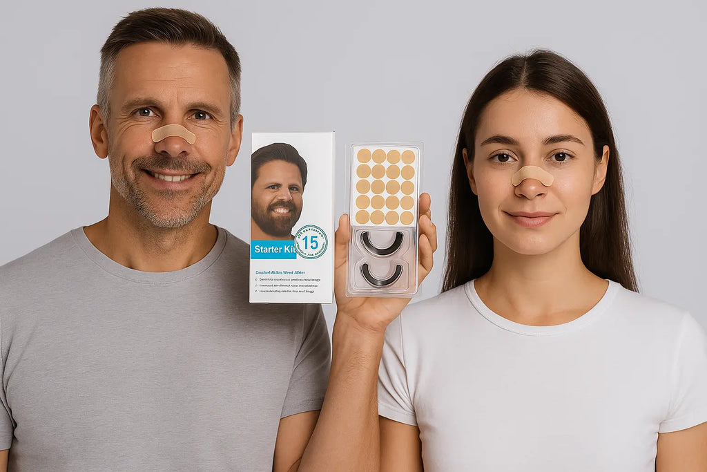 Snoring Relief Nasal Kit with Strips, Applicator, and Models