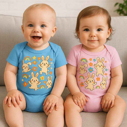 Cute Bunny Baby Onesie - Soft Cotton Baby Shower Gift