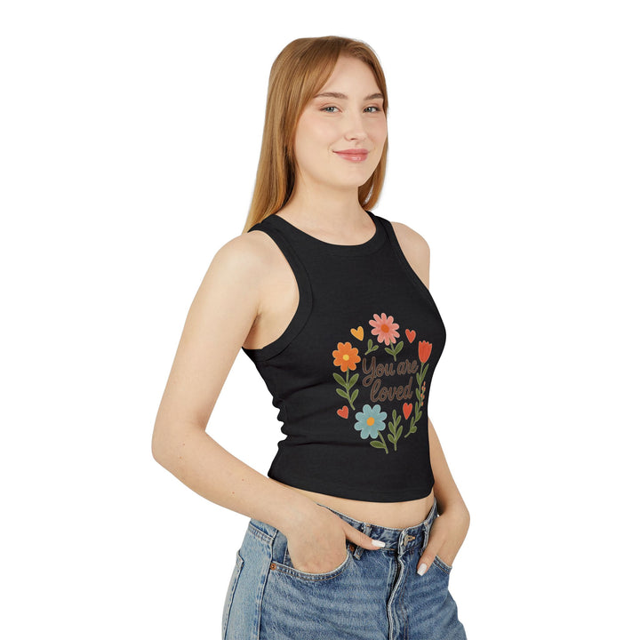 Soft Ribbed Tank – Floral Detail That Uplifts

