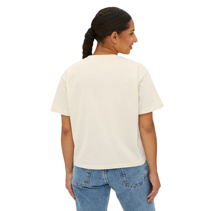 Butterfly Floral Women’s Boxy Tee – Vintage Style