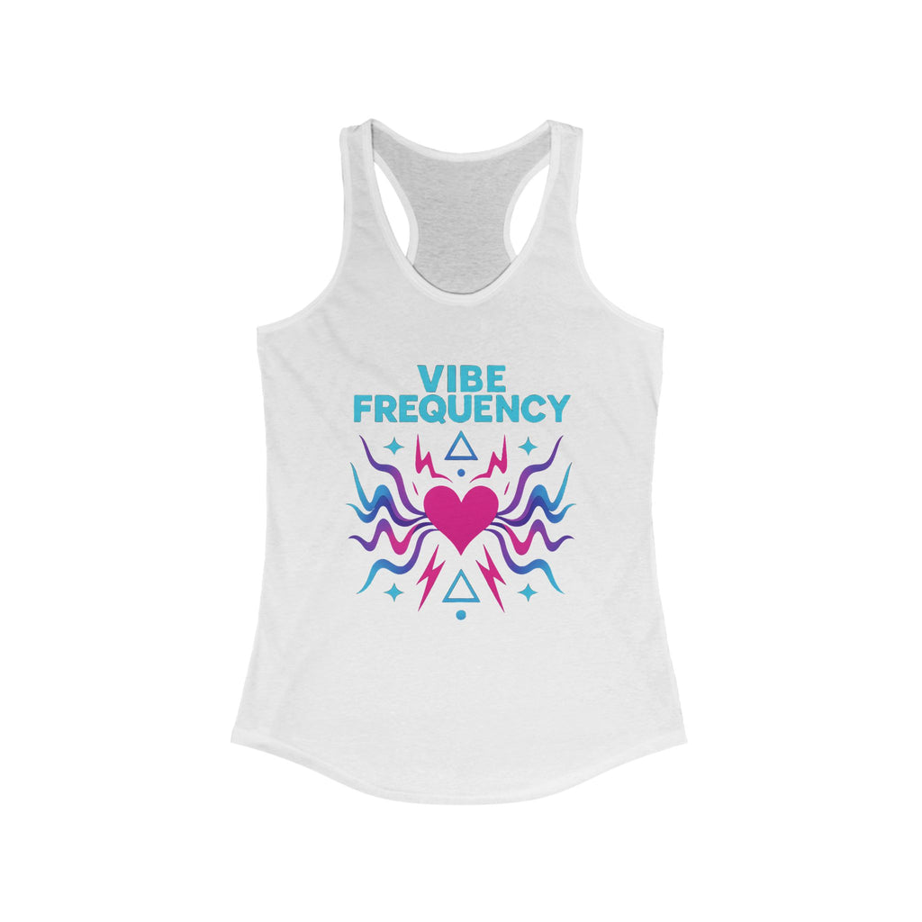 Festival-ready racerback tank styled with sunglasses

