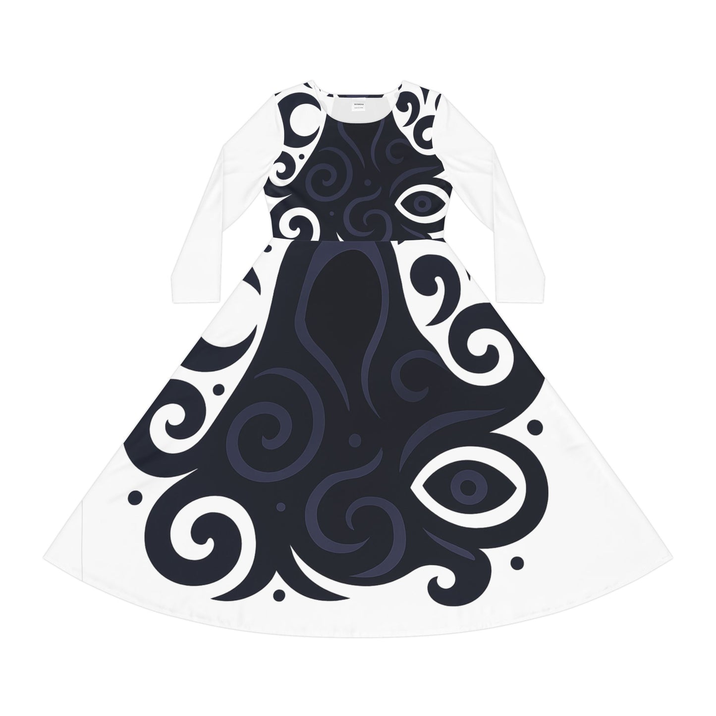 Statement Women’s Dance Dress in Bohemian Style Prints

