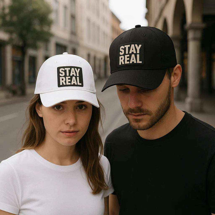 Stay Real Baseball Cap - Low Profile, Adjustable & Stylish