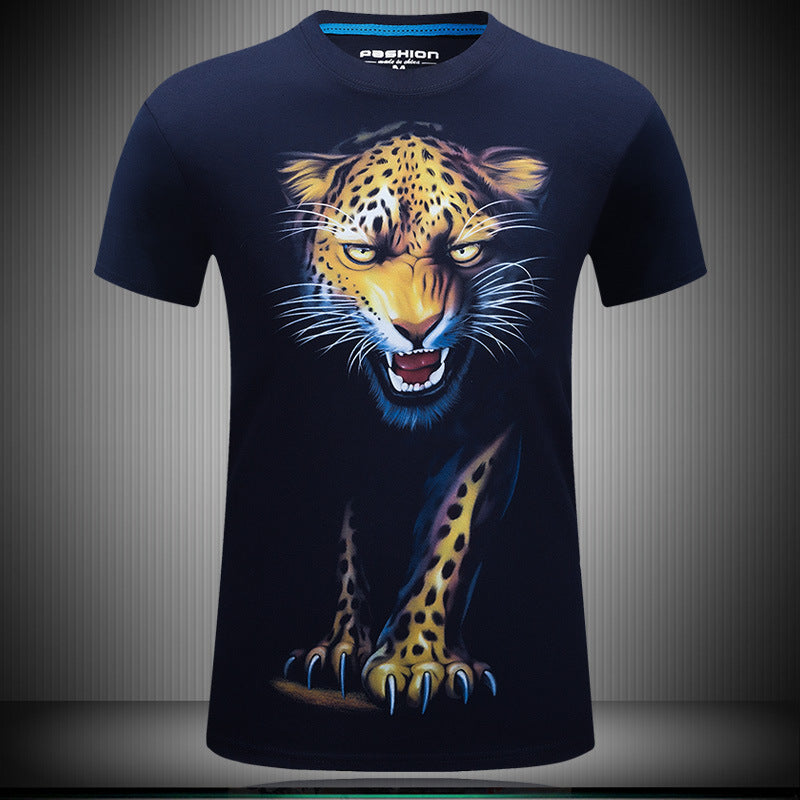 Back view of personalized T-shirt for men showing straight fit cut


