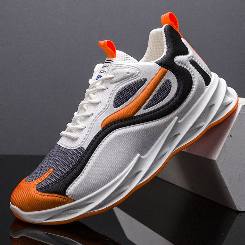 Striped detail breathable shoes for men

