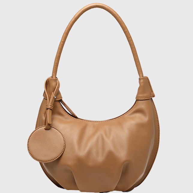 Stylish Crescent Shoulder Bag – Leisure Style in Pink

