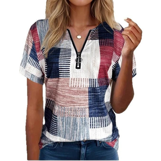 Soft milk silk plus size shirt in colorful tones

