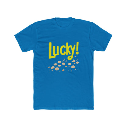 Stylish "Lucky!" Unisex Cotton Tee for a positive wardrobe boost