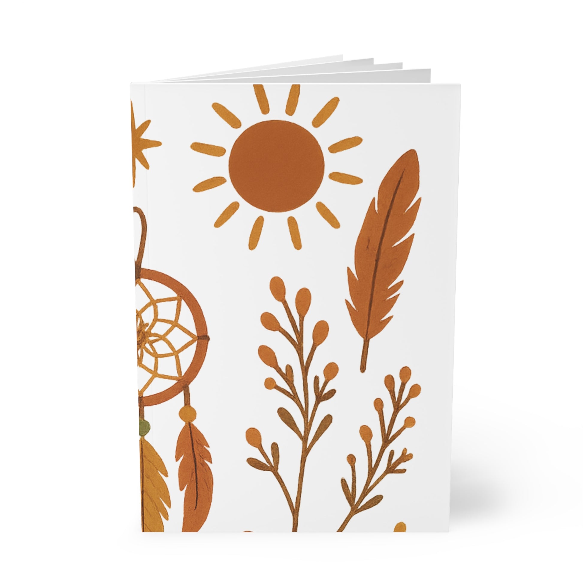 Stylish dreamcatcher pattern adds calming boho vibes to your writing sessions.


