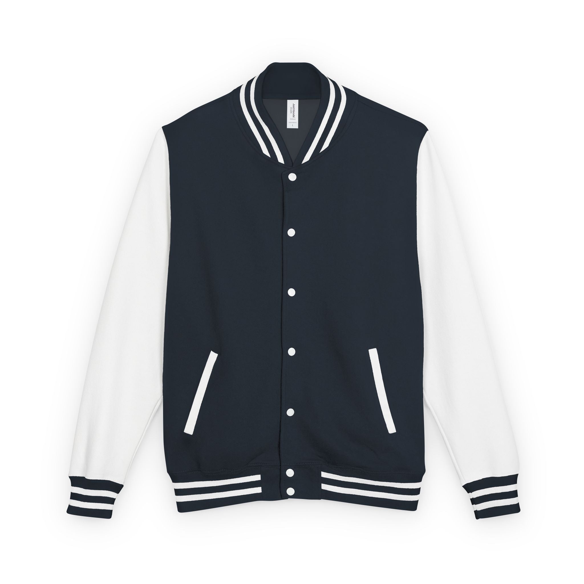 Stylish heavyweight cotton-blend jacket shown on both male and female models, highlighting its unisex fit


