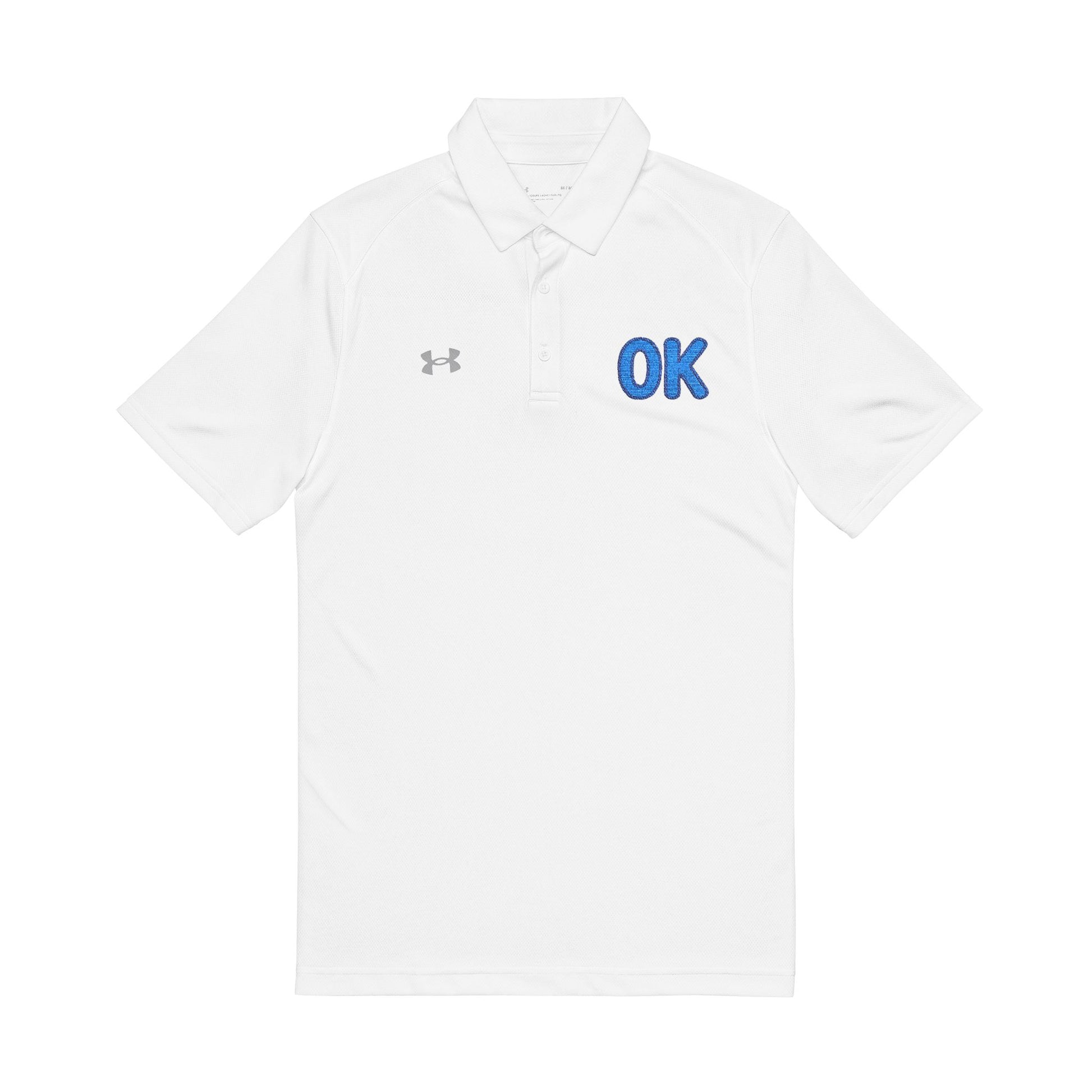 Stylish men's casual golf shirt with textured embroidery

