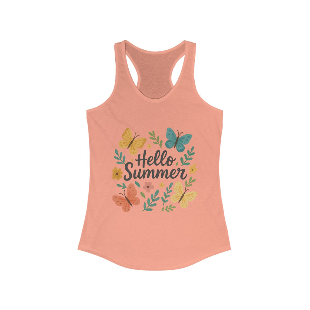 Comfy cotton blend tank top with racerback cut

