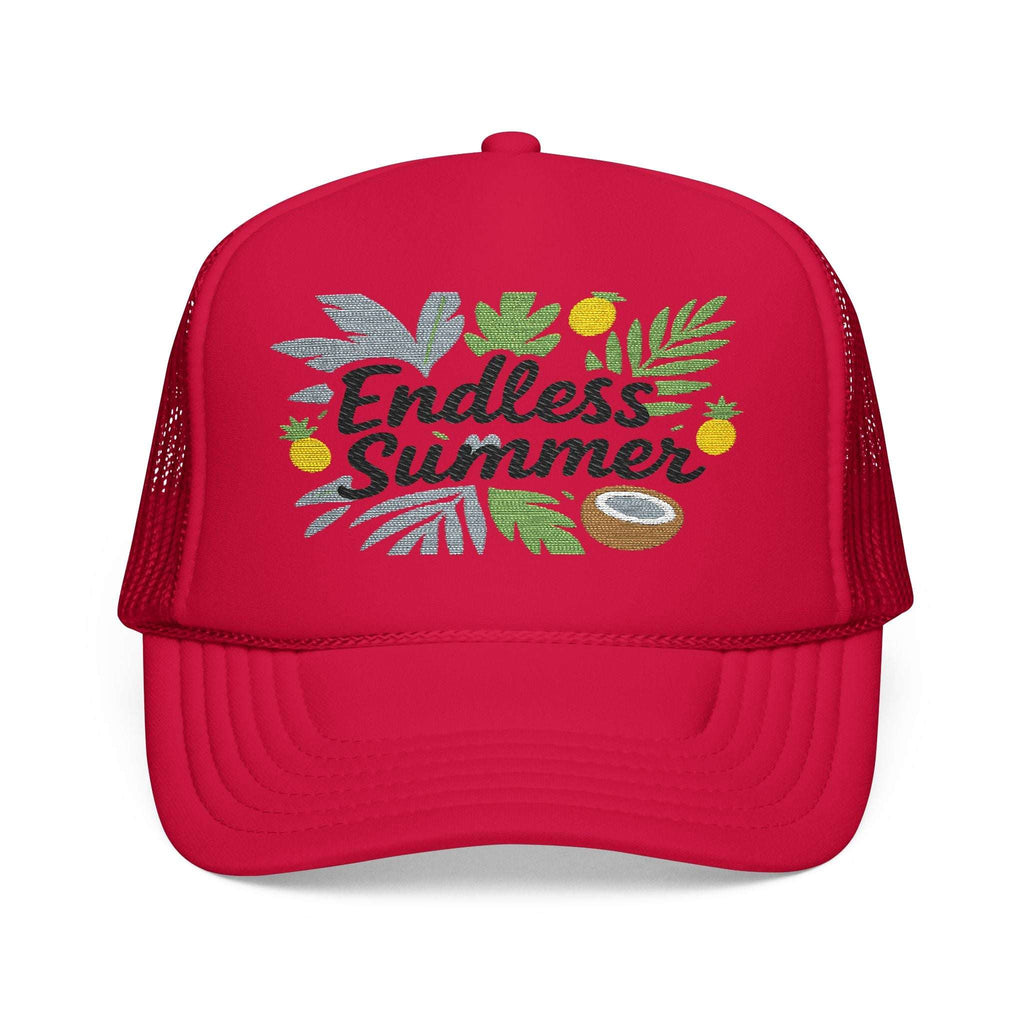 Durable Foam Trucker Hat made from thick polyester fabric

