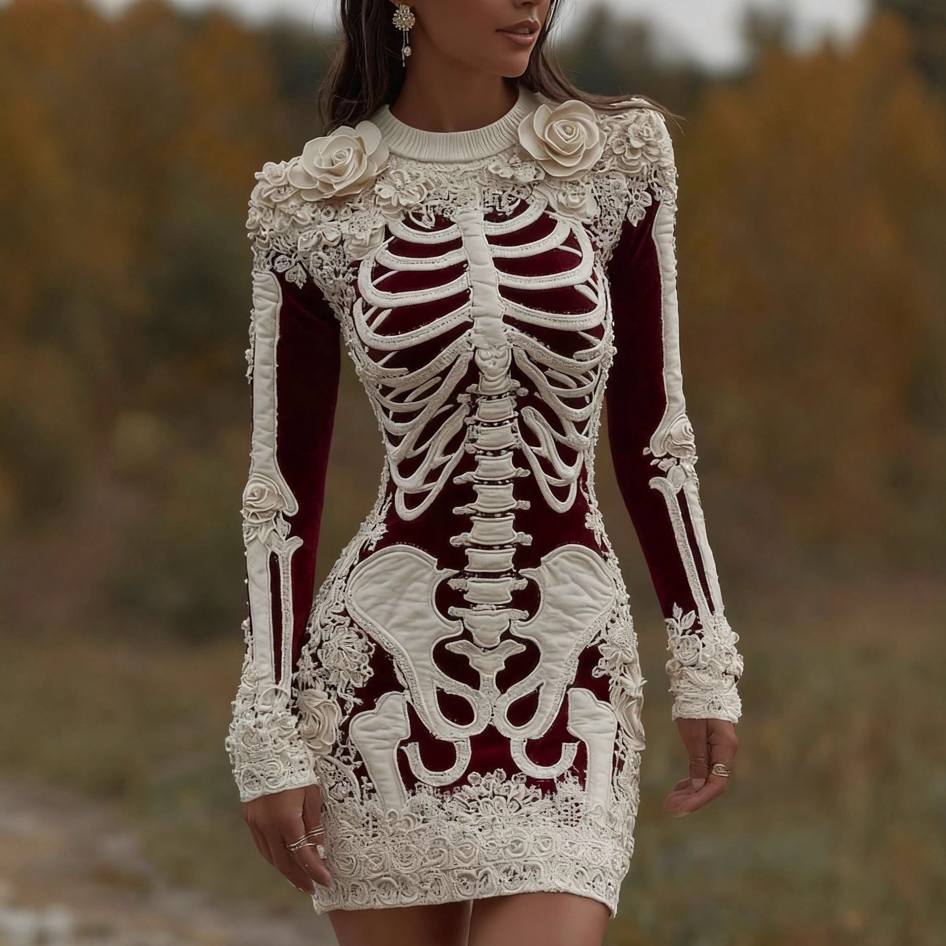 Summer-Ready 3D Digital Printing Hip Skirt: Sexy Slim Silhouette in Polyester