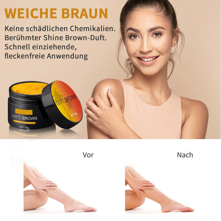 Suntanning Beauty Cream – silky texture, no heavy residue