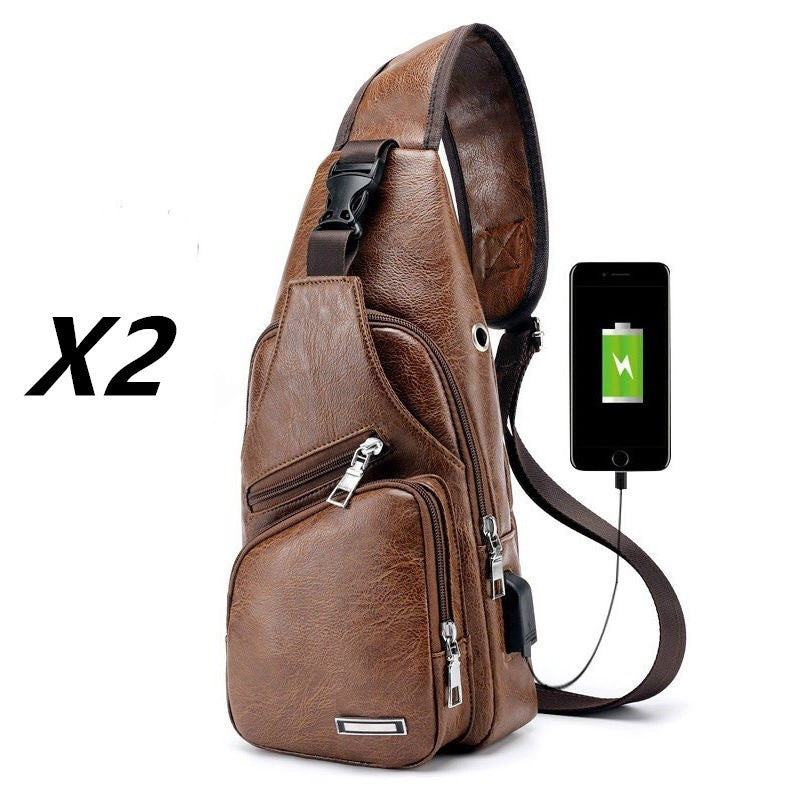 The complete look of a professional carrying the stylish and functional waterproof messenger bag, a perfect blend of business and casual.