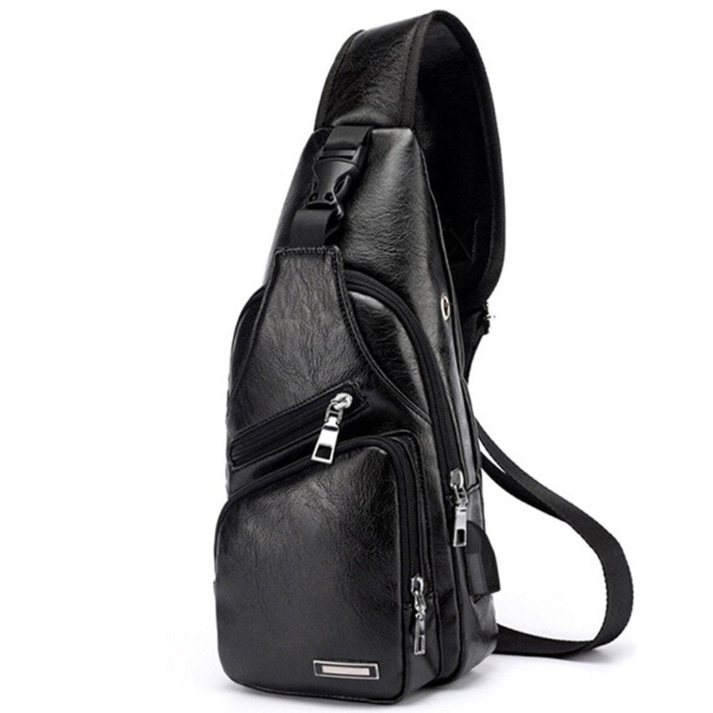 The secondary pocket of the waterproof messenger bag, designed for quick access to your phone and keys.