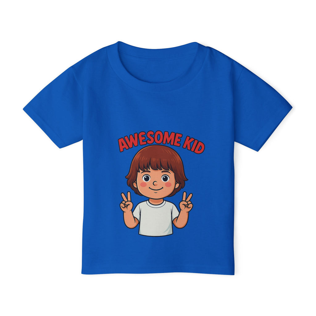 Toddler enjoying playtime in soft and fun kids tee


