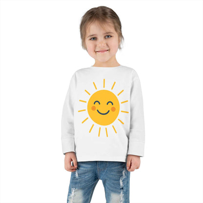 Sunny Smile Soft Sun Graphic Toddler Long-Sleeve Tee