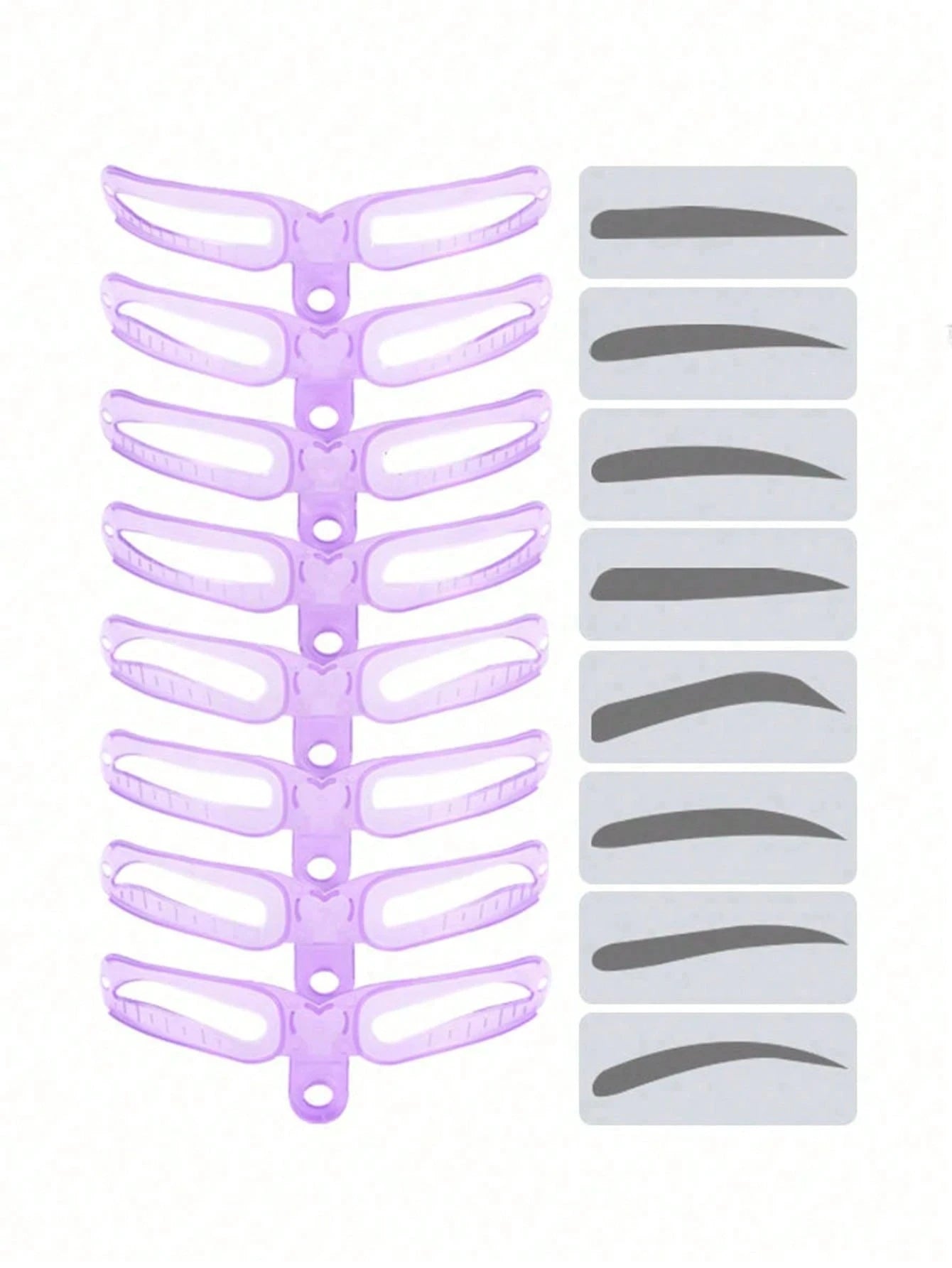 Travel-ready Eyebrow Stencils – compact, reusable, easy clean