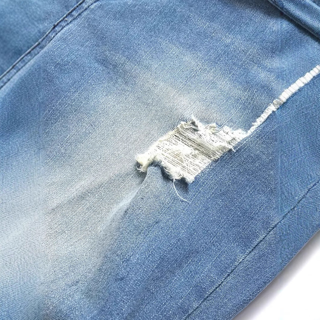 Trendy Peacock Blue Men’s Jeans – Youth Fashion Statement