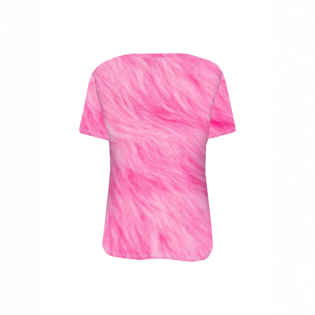 Trendy Women’s Round Neck 3D Print Casual T-shirt