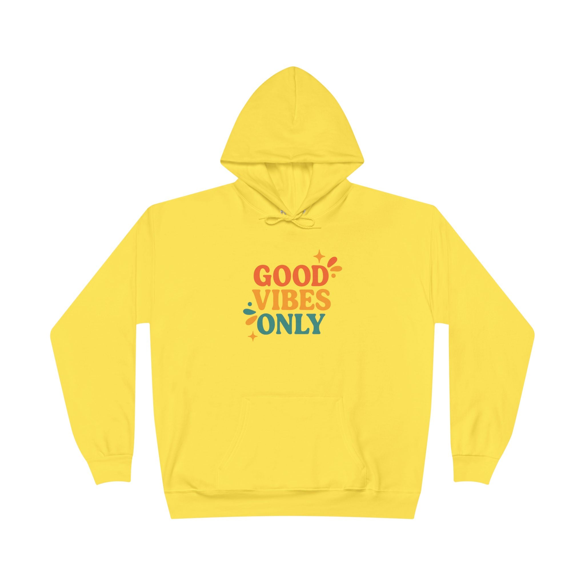 Good Vibes Only Hoodie – Eco Unisex Sweatshirt Gift www.PrintOne1.com