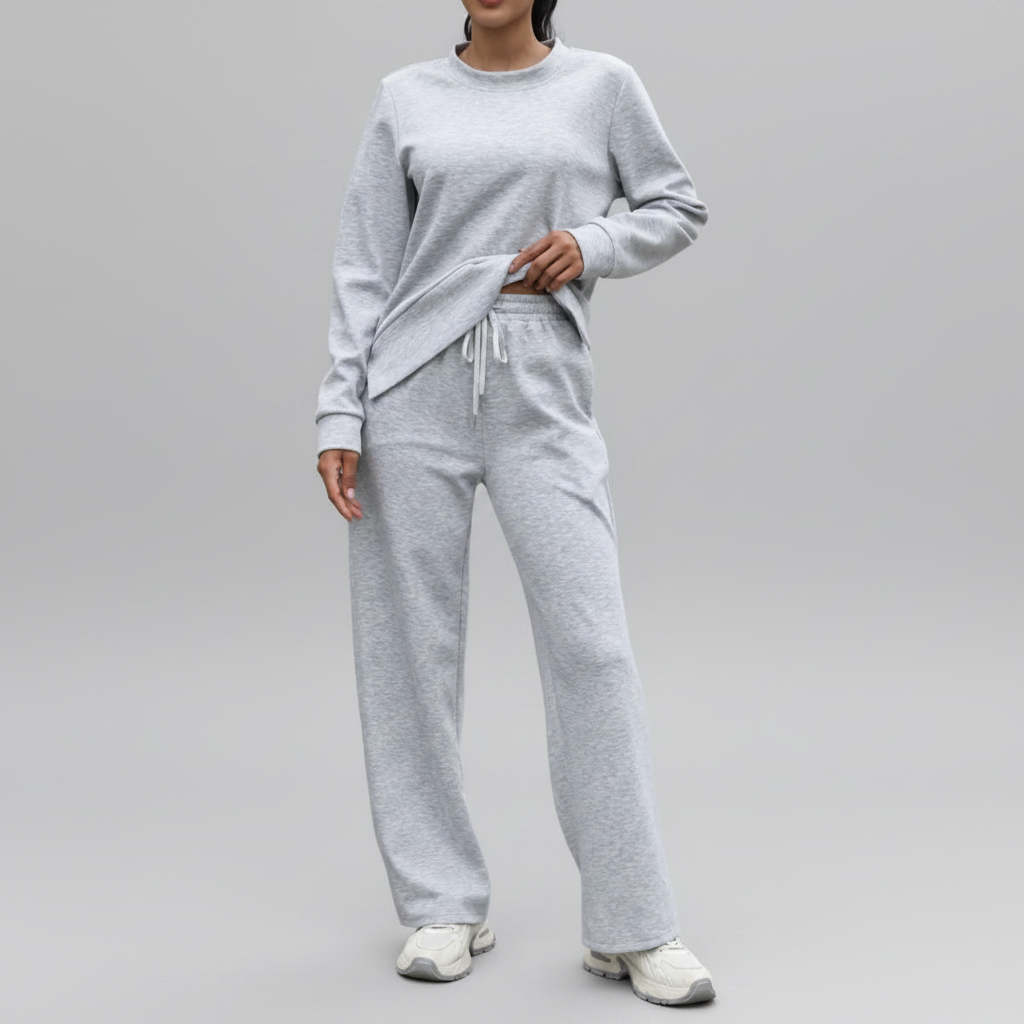 Damen-Set aus passendem Sweatshirt und Hose – Komfort