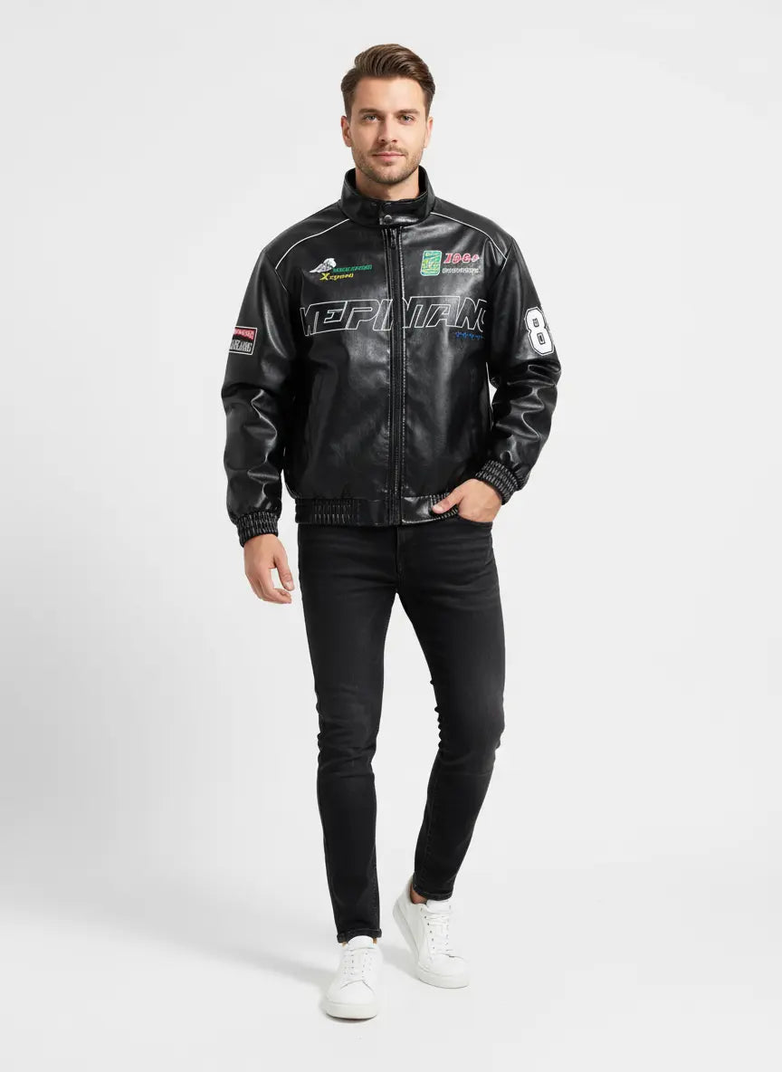 Men's Plus Size Zip Up Long Sleeve Jacket Pocketed