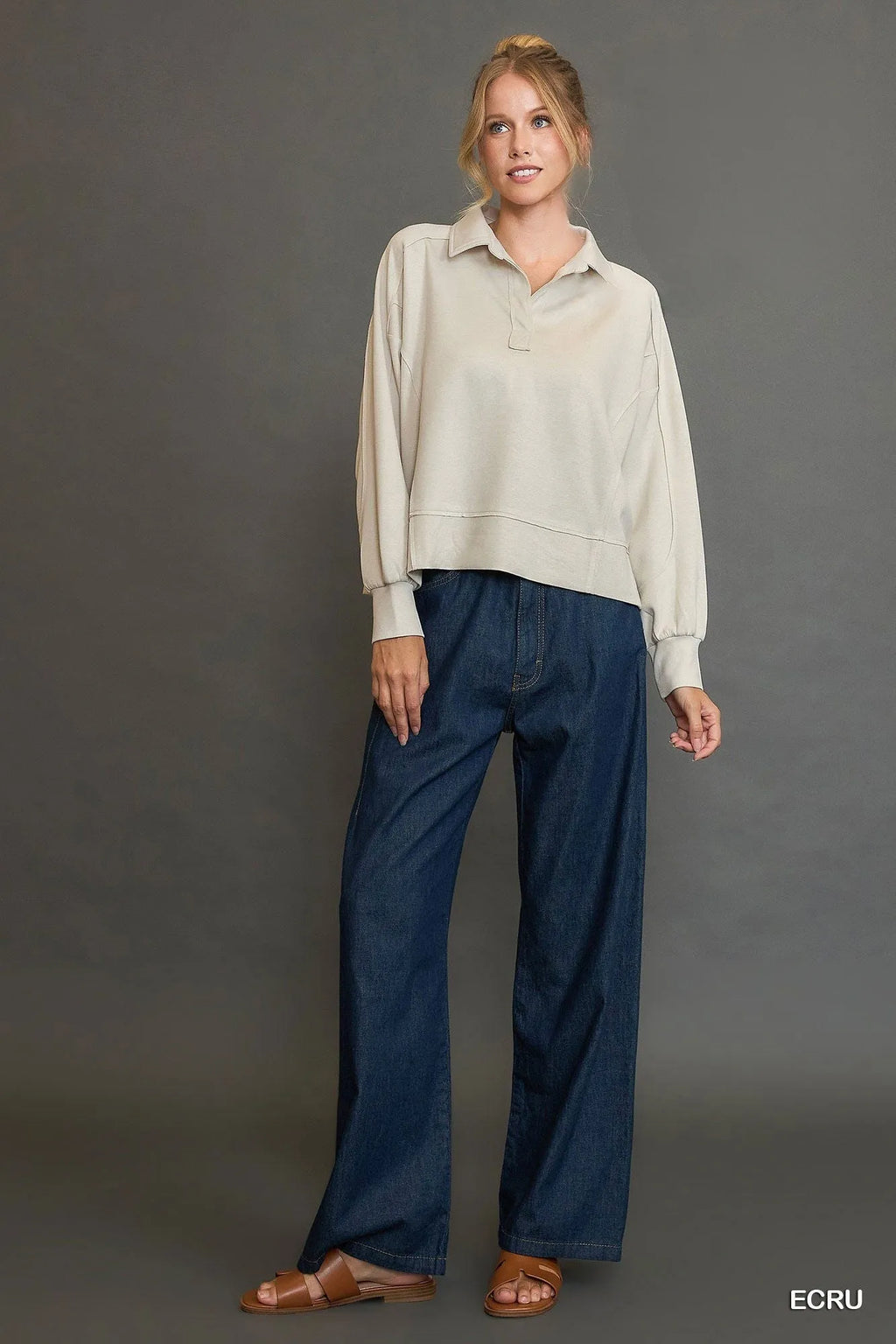 Umgee Collared Top: Blend Sophistication and Modern Style
