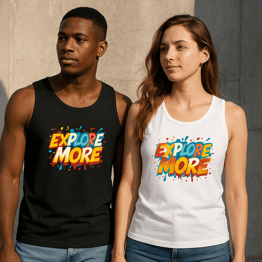 Explore More Tank Top – Unisex Summer Travel Shirt