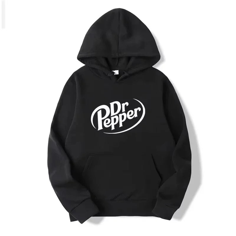 Unisex Dr Pepper Printed Sweatshirt – Hooded Design with Full Sleeves for Chill Days