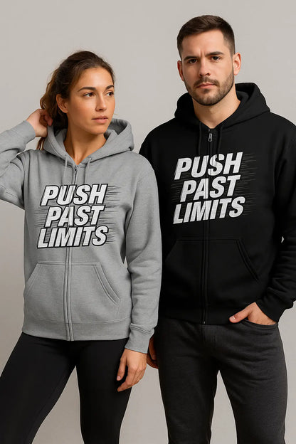 "Unisex Full Zip Hoodie: Stay Motivated, Stay Warm"