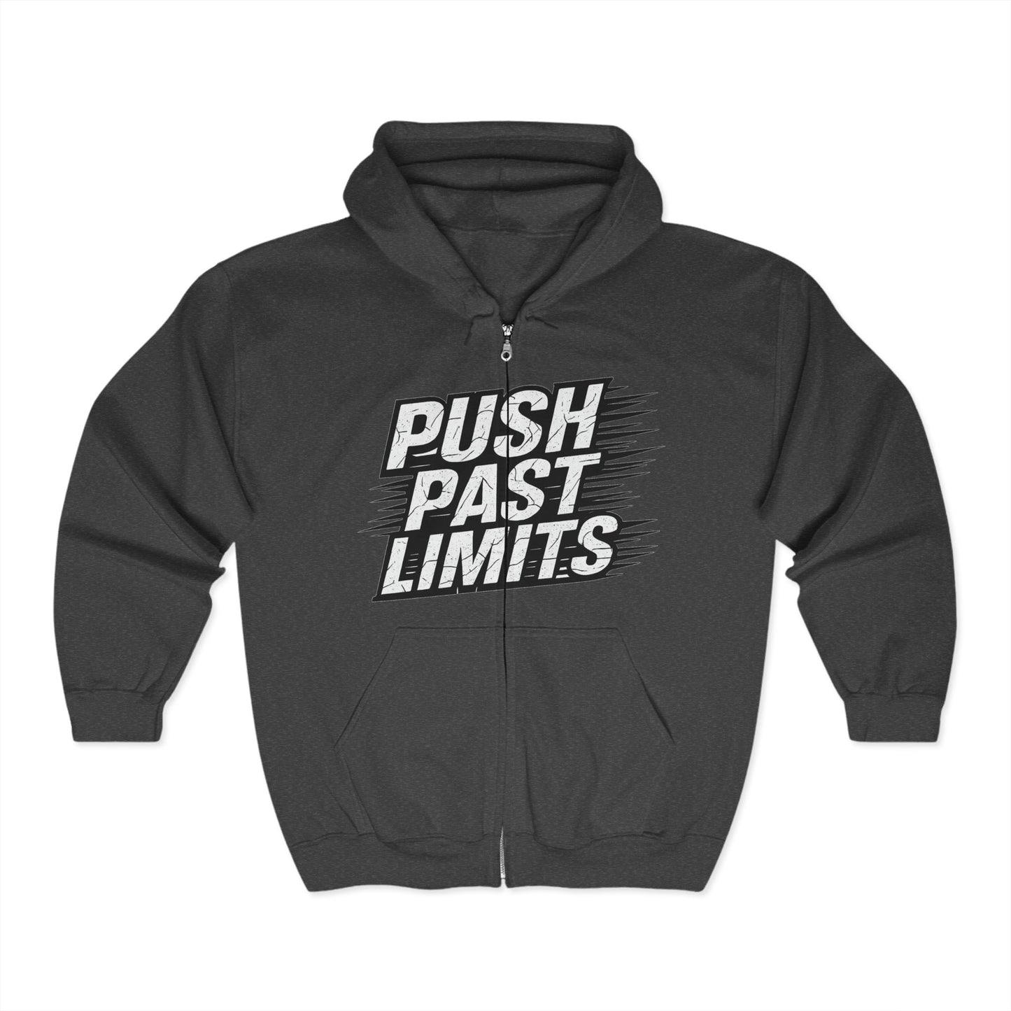 "Unisex Zip Hoodie: Durable, Cozy, and Motivational"