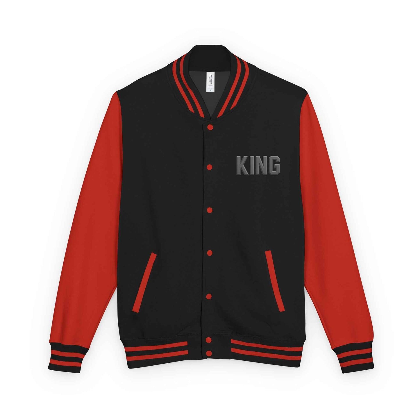 KING Letterman Jacket - Unisex Varsity Heavyweight Style