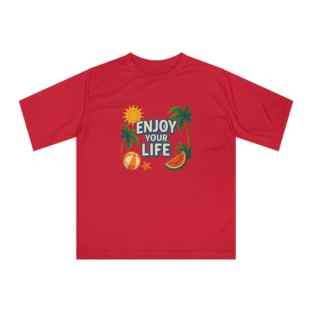 Unisex tropical T-shirt styled for streetwear and summer activities

