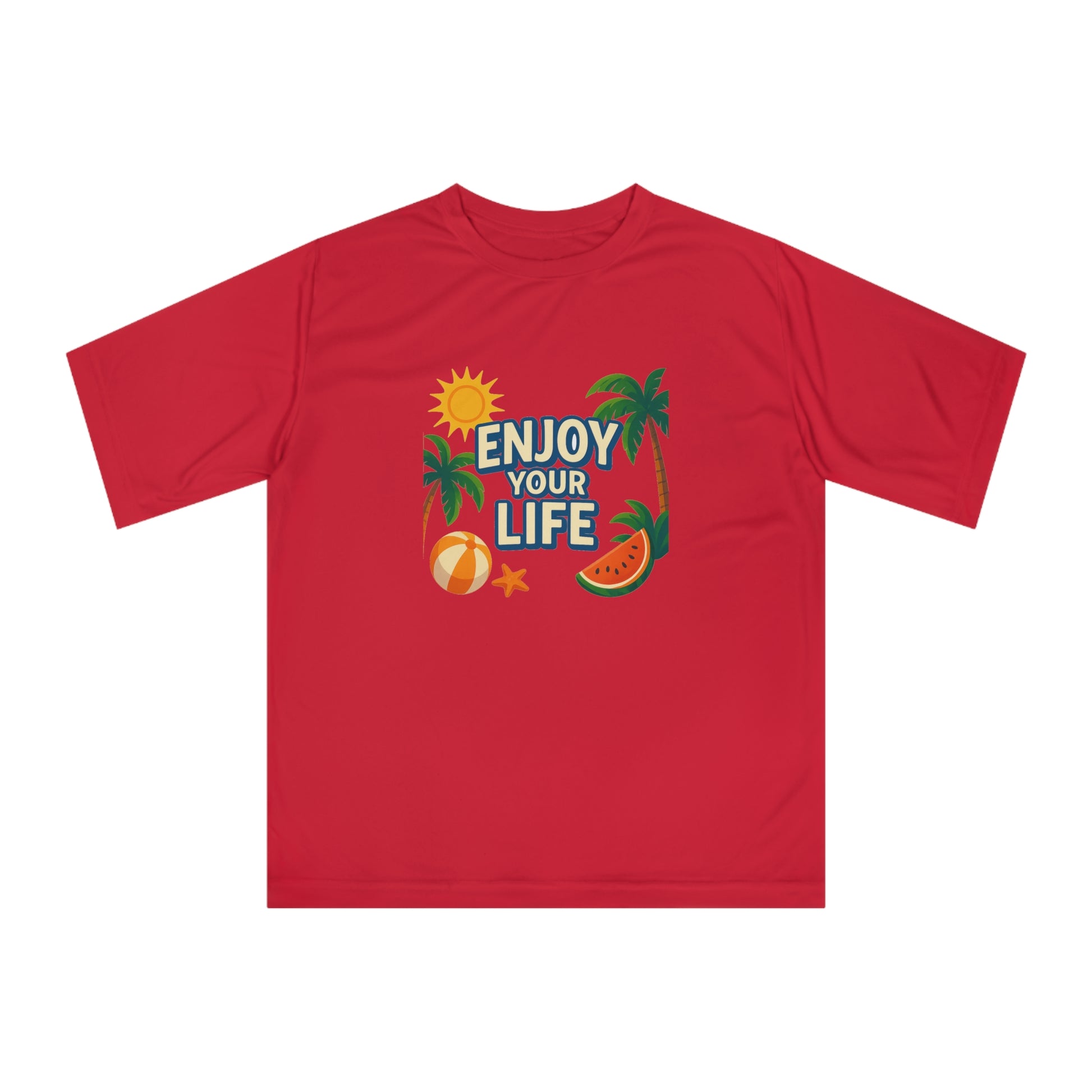 Unisex tropical T-shirt styled for streetwear and summer activities

