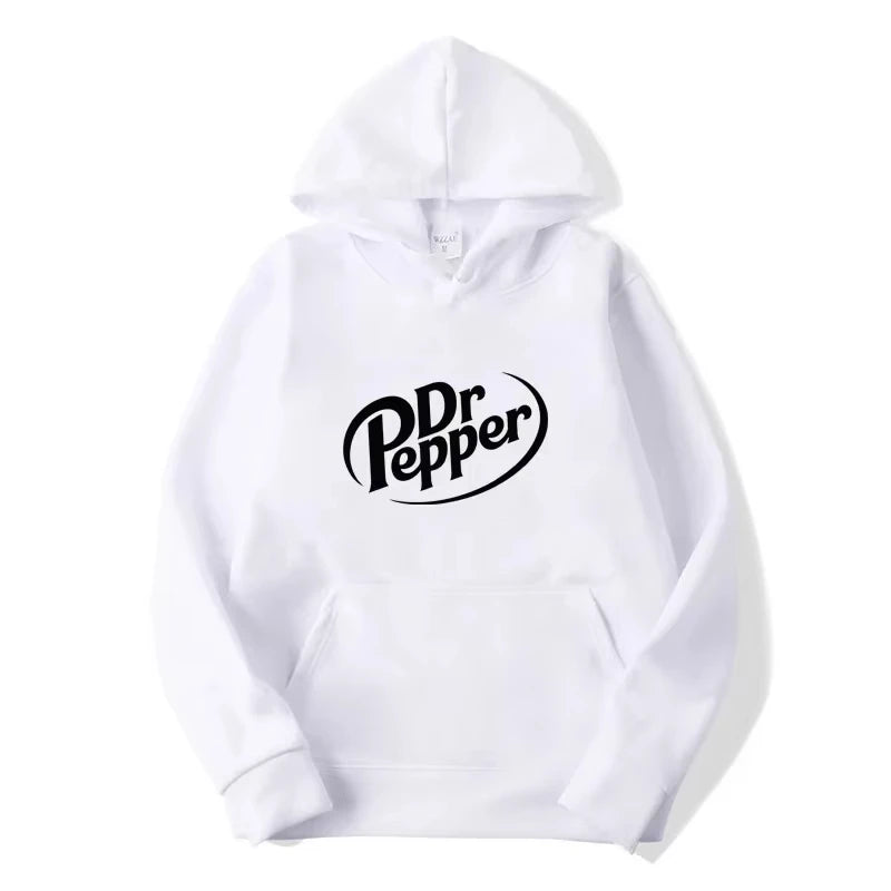 Versatile Dr Pepper Sweatshirt Hoodie – Full-Length Sleeves in Neutral Tones
