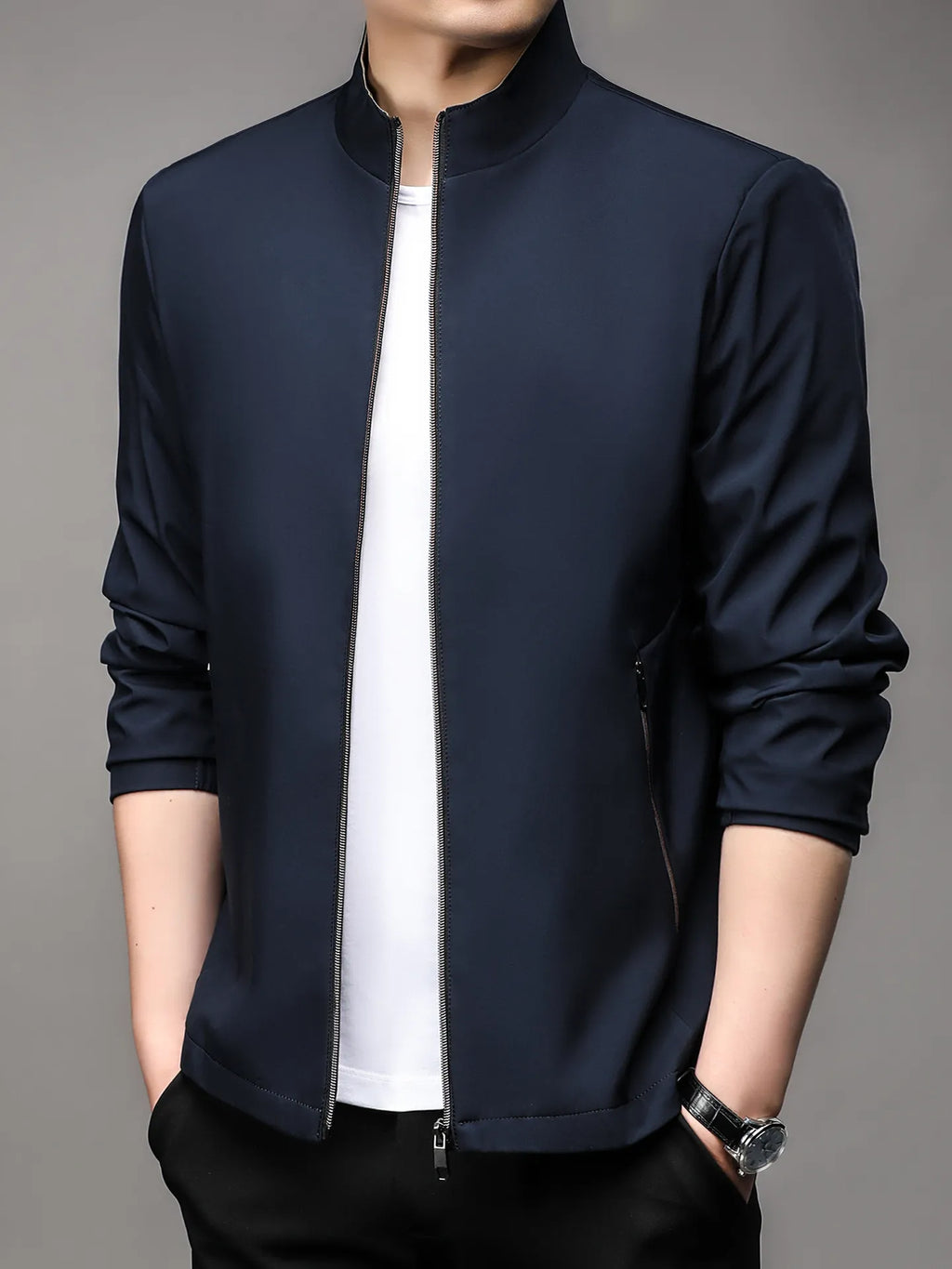Weekend Getaway: Packable Polyester Zipper Jacket in Travel Bag

