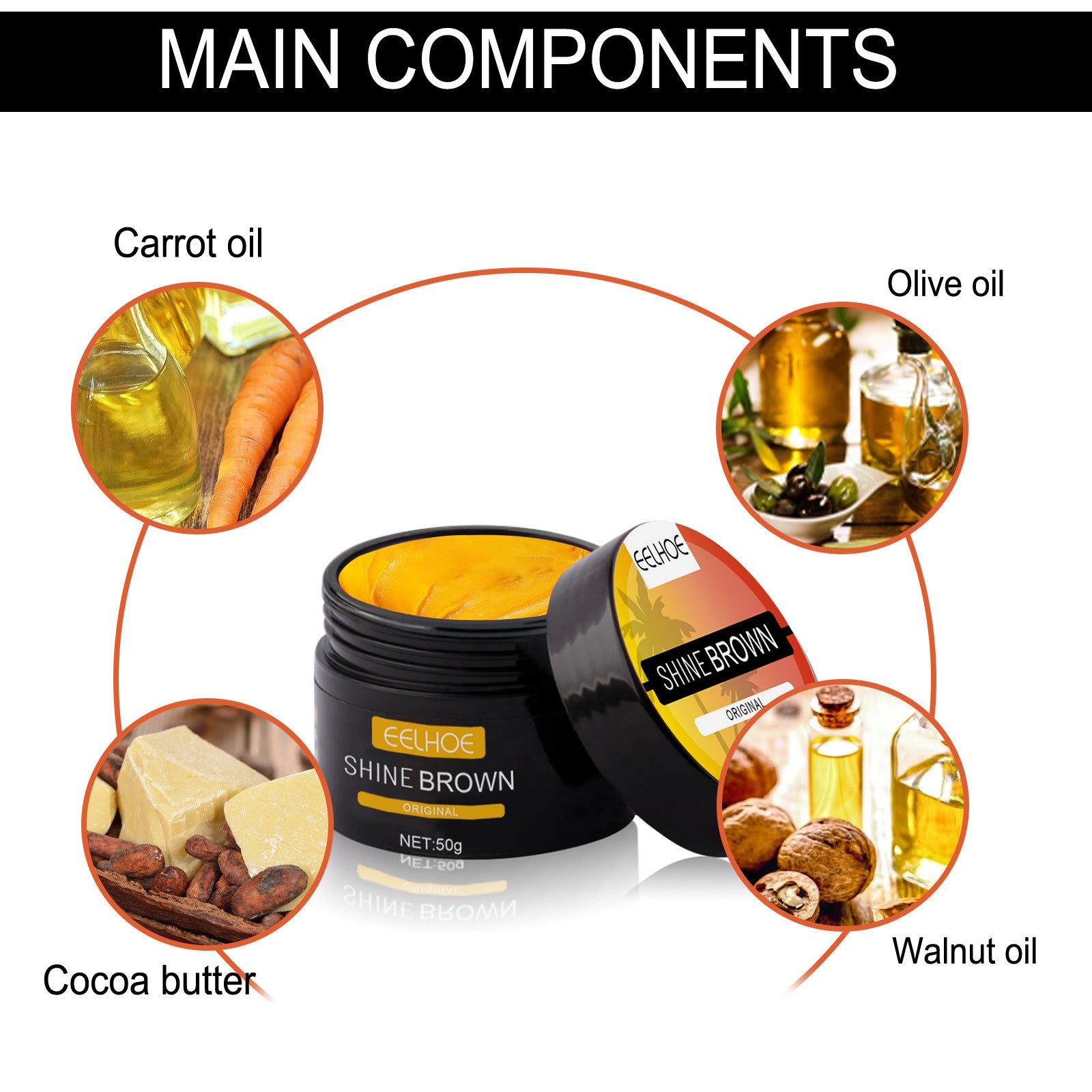 Wheat complexion tanning cream – smooth application on legs