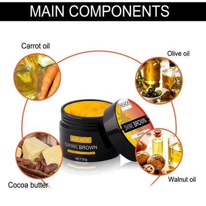 Wheat complexion tanning cream – smooth application on legs