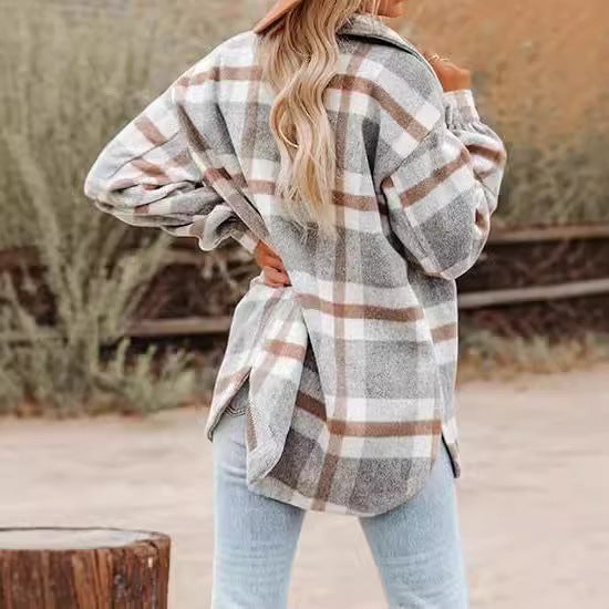 White Plaid Buckle Jacket: Elevate Your Wardrobe Today
